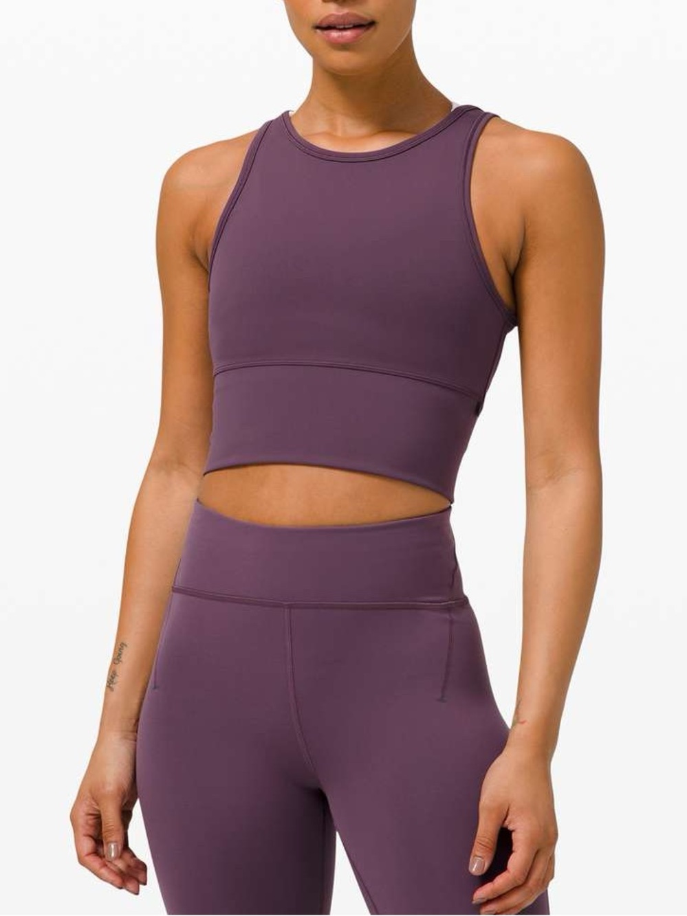 NWOT Lululemon Power Pivot Tank *Everlux in Grape Thistle Size 8